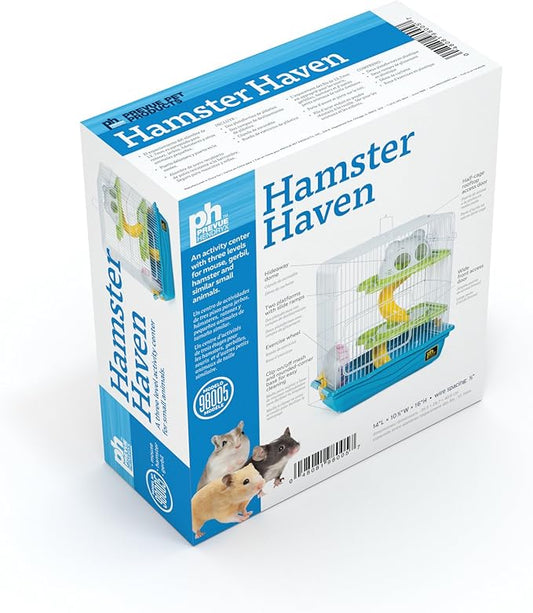 Prevue Pet Products SP2003BLUE Hamster Haven, Small, Blue Prevue+Pet+Products
