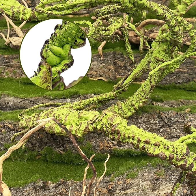 BNOSDM Reptile Bendable Jungle Vines, 3.6Ft Reptile Climbing Branches, Flexible Chameleon Cage Accessories, Reptile Terrarium Decor for Lizard Gecko Frog Snake BNOSDM