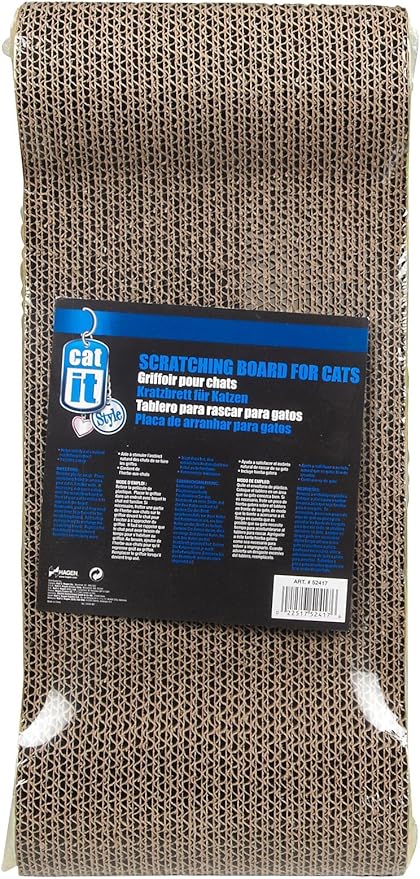 Catit Style Scratcher with Catnip - Jungle-Stripe Lounge - PAWPICO