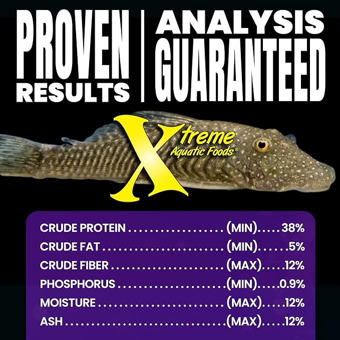 Xtreme Scrapers Wafers - Premium 14mm Fast-Sinking Fish Food – Nutrient & Cellulose Rich Ideal for Nocturnal Feeders, Catfish, Plecostomus Species, and Loaches – USA Farm Grown (9oz) XtremeAquaticFoods