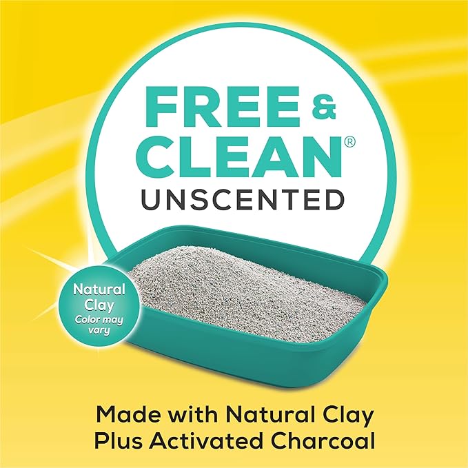 Purina Tidy Cats Clumping Cat Litter Odor Control, Free and Clean Unscented Multi Cat Litter - 16 lb. Bag - PAWPICO