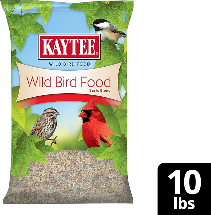 Kaytee Wild Bird Basic Seed, 20lbs (2 Packs of 10lbs) Kaytee
