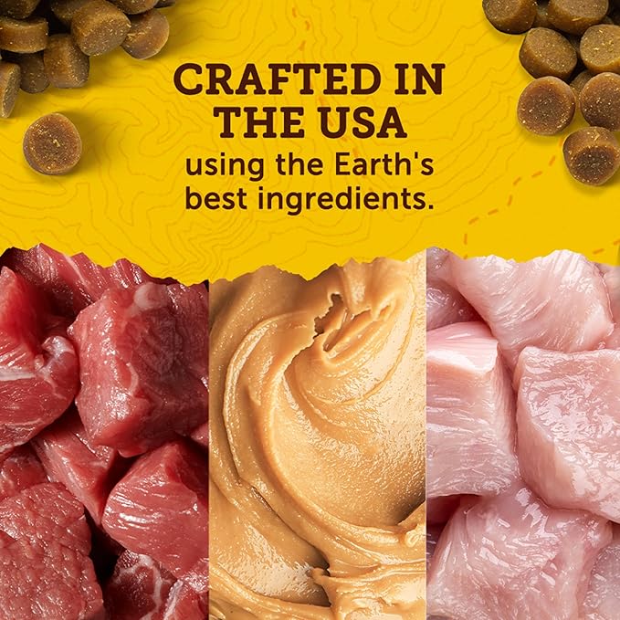 Zuke’s Hip and Joint Support Dog Treats for Adult Dogs of All Sizes, Senior Dog Treats made with Real Beef, 6 oz. Resealable Pouch - 6 oz. Bag - PAWPICO