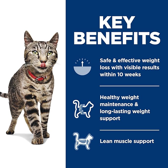 Hill's Science Diet Perfect Weight, Adult 1-6, Weight Management Support, Dry Cat Food, Chicken Recipe, 7 lb Bag - PAWPICO