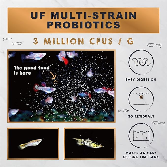 Ultra Fresh Baby Fish Food with 50% Sword Prawn Shrimp, Slow Sinking, Substitute for Brine Shrimp - For Fry Health and Cleaner Water UltraFresh-ShrimpDelight