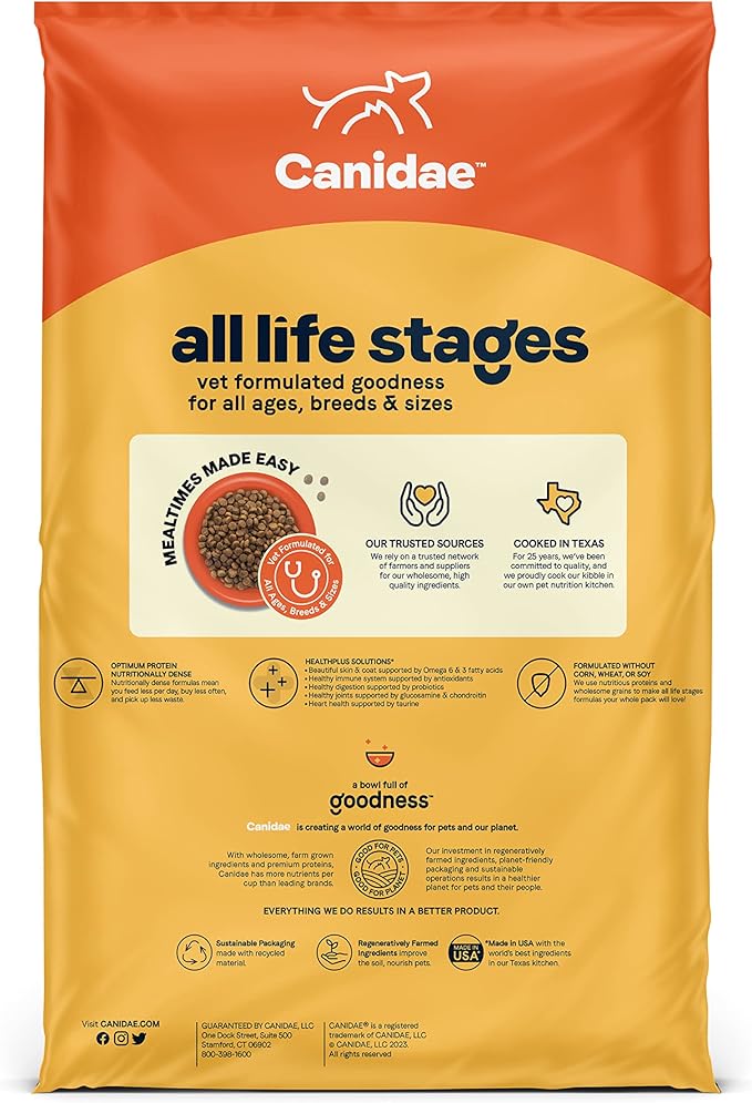 CANIDAE? All Life Stages Chicken Meal & Rice Formula Dog Dry 40 lb - PAWPICO