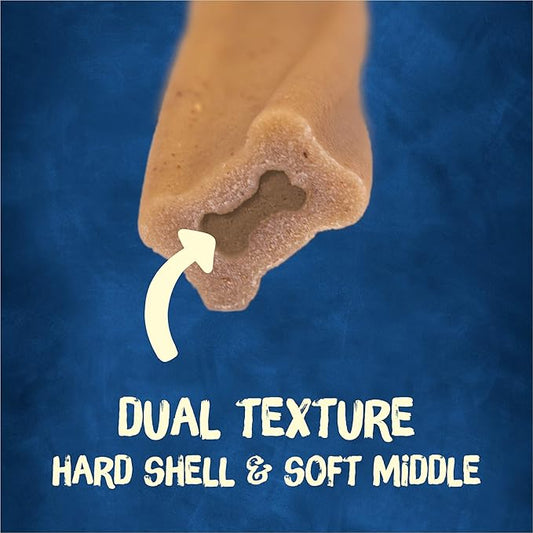 Purina Busy Bone Made in USA Facilities, Long Lasting Small/Medium Breed Adult Dog Chews, Peanut Butter Flavor - 6 Count (Pack of 1) - PAWPICO