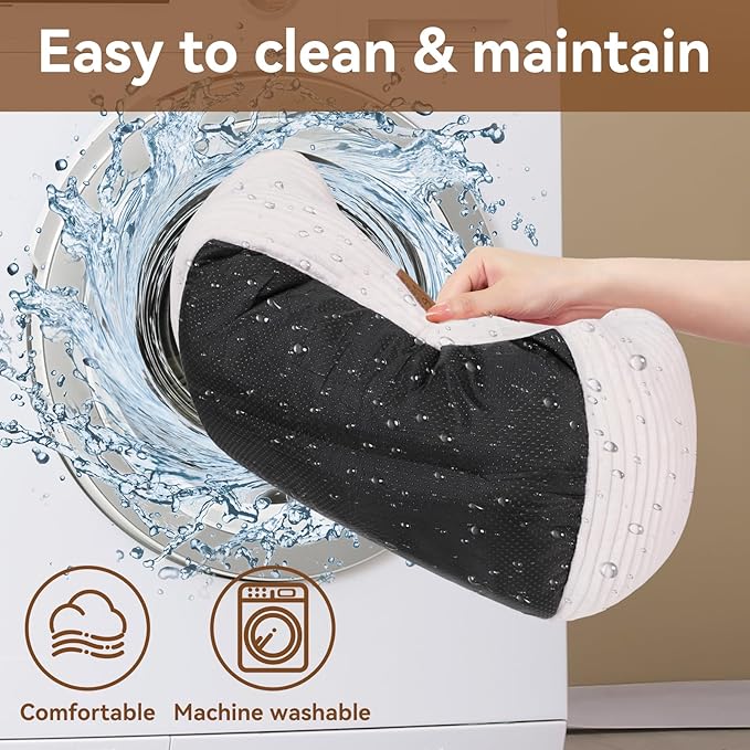 Cat Dog Bed for Pets, Rectangle Pet Bed Gift for Puppy and Kitten, Machine Washable Calming Fluffy Pet Couch Sofa for Indoor Outdoor, Portable Soft Cat Bed with Non-Slip Bottom (Small, Cream) - PAWPICO