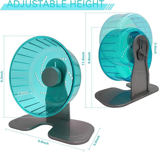 Petest Hamster Exercise Wheel, Silent Spinner Hamster Running Wheels, Diameter 8.3 inch, Green Petest