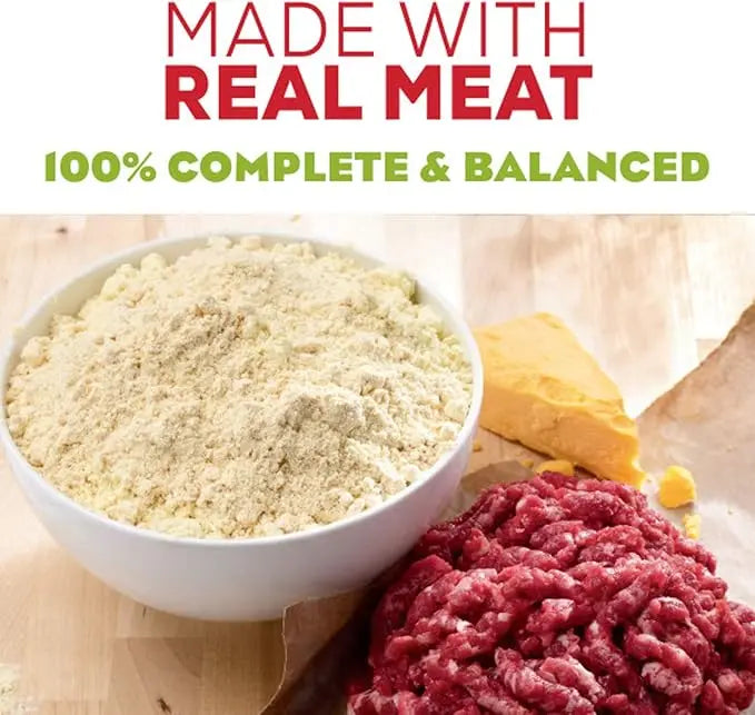 Purina Moist & Meaty Dry Dog Food, Burger with Cheddar Cheese Flavor - 2 ct. Pouch - PAWPICO