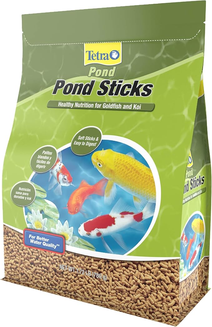 TetraPond Pond Sticks, Pond Fish Food, for Goldfish and Koi, 1.72 Pounds Tetra