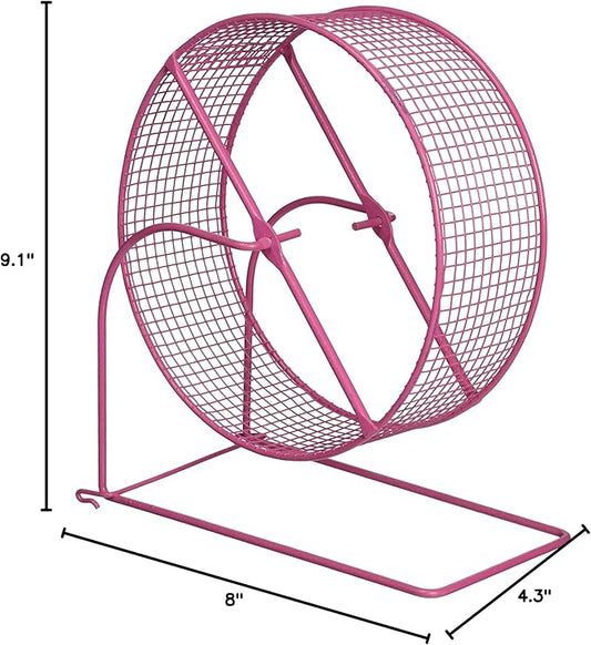 Prevue Pet Products 90013 Wire Mesh Hamster/Gerbil Wheel Toy for Small Animals, 8-Inch, Colors Vary Prevue+Pet+Products
