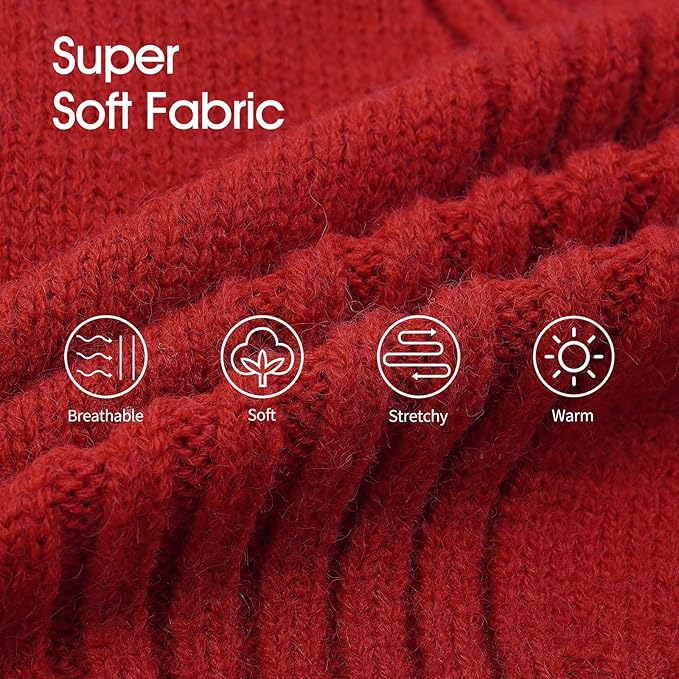IECOii Extra-Large Dog Sweater 4XL,Christmas Dog Sweaters for Extra Large Dogs Girl Boy,Turtleneck Knitted Knitwear for Pet,Easy On Doggie Sweatshirt Dog Sweater for Doberman,Great Dane(Red,XXXXL) - PAWPICO