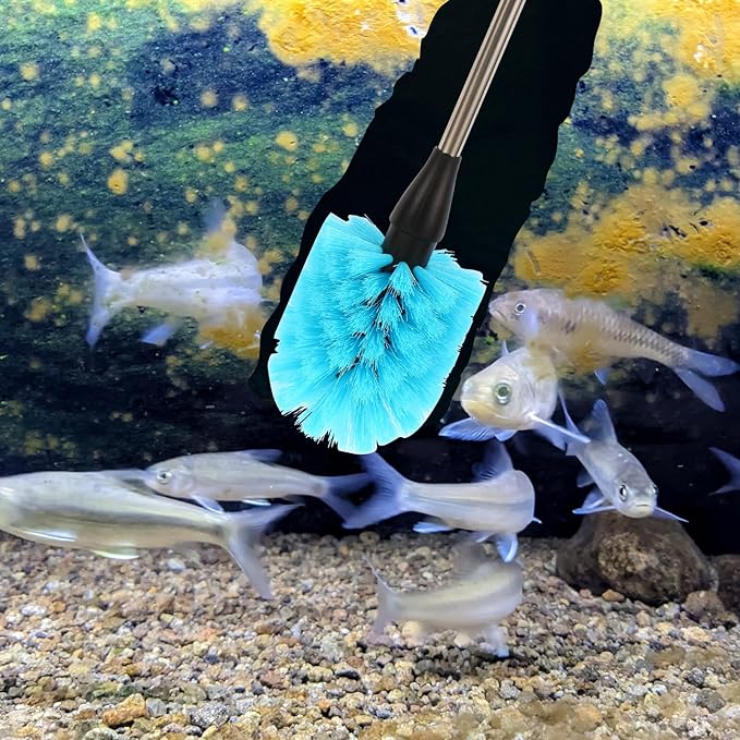 11 in 1 Fish Tank Aquarium Cleaning Brush Kit,Aquarium brushSutiable for Acrylic Fish Tank, and Plastic Fish Tank,Glass Fish Tank,Non Rusting,Fish Tank Cleaning Tools Suseg