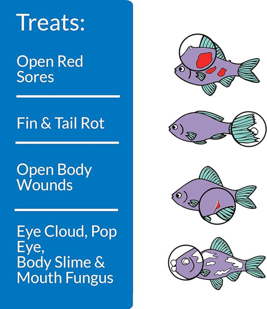 API MELAFIX Freshwater Fish Bacterial Infection Remedy 64-Ounce Bottle API