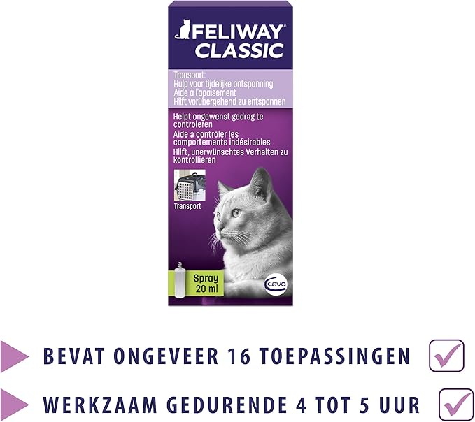 FELIWAY Classic Cat Calming Pheromone Travel Spray (20 mL) Feliway%C2%AE
