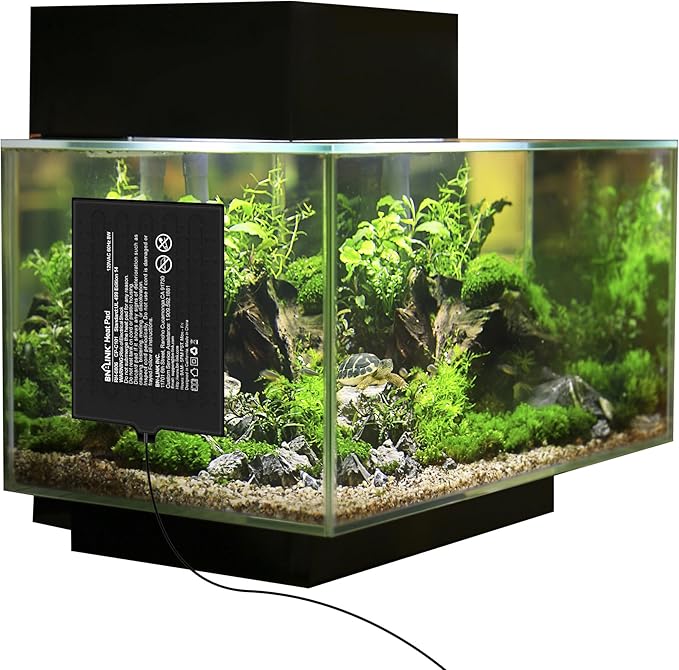 BN-LINK Reptile Heating Pad Electric Indoor Under Tank Terrarium Heating Mat Waterproof for Turtles, Lizards, Frogs, and Other Reptiles, 6" X 8" BN-LINK
