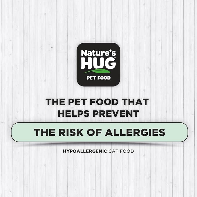 Nature's HUG Dry Cat Food, for Adult-All Breeds, 4 lb. Bag, Just Like Chicken Recipe, Grain Free & Hypoallergenic, Supports Microbiome Health, Sustainable Complete Protein & Balanced Nutrition - PAWPICO