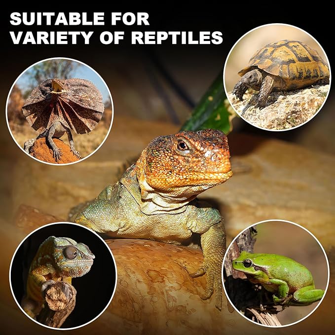 MIXJOY 75W Reptile Heat Lamp 2Pack Ceramic Heat Emitters Reptile Heat Lamp Bulbs, No Light Emitting Ceramic Heat Bulbs for Amphibian Terrarium Reptile Gecko Lizard Bearded Dragon Turtle Chicken Snake MIXJOY