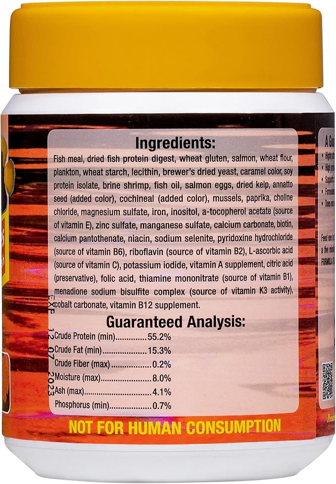 Ocean Nutrition Brine Shrimp Plus Flake Fish Food 2.5 Ounces (71 Grams) Jar | Freshwater & Saltwater Marine Aquarium Flakes Food for Aquariums OceanNutrition
