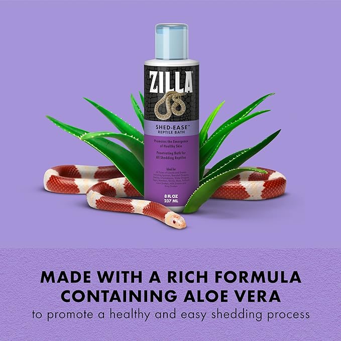Zilla Shed-Ease Reptile Bath, Shedding Support and Penetrating Bath for All Lizards and Snakes (Pack of 2) Zilla