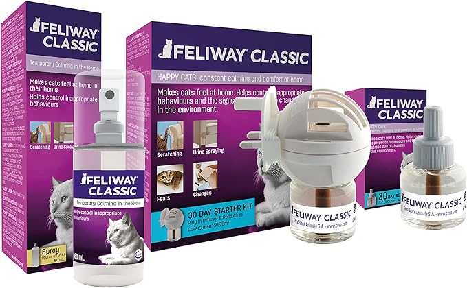 FELIWAY Classic Cat Calming Pheromone, 30 Day Refill - 1 Pack Feliway%C2%AE