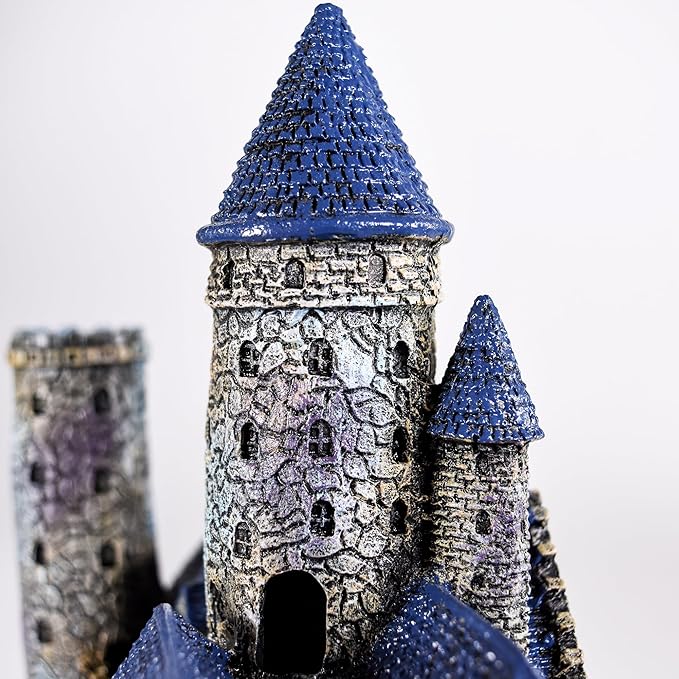 Penn-Plax Age-of-Magic Wizard’s Castle Aquarium Décor – Resin for Freshwater and Saltwater Fish Tanks – Large (RRW8) Penn-Plax