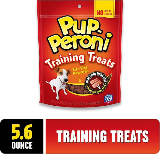Pup-Peroni Training Dog Treats, Original Beef Flavor, 5.6 Ounce (Pack of 8), Made with Real Beef, Bite Size Rewards - PAWPICO