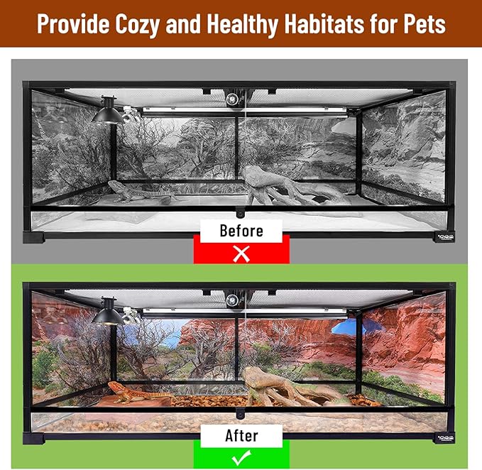 Riare 6 Pack Natural Coconut Chip Substrate for Reptiles- Compressed Coconut Husk Reptiles Bedding, Coco Husk Chip Terrarium Substrate for Snakes, Tortoises, Ball Python, Frogs, Bearded Dragon, Lizard Riare
