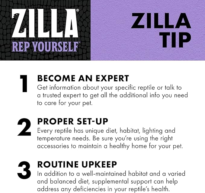 Zilla Vitamin Supplement Food Spray, with Carotene, Spray-on Multivitamin Supplement for Reptiles Zilla