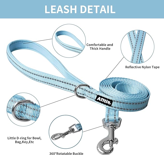 AIITLE Dog Harness, Spring No-Pull Cat Harness with a Leash, Adjustable Reflective Dog Vest, Cat Harness Escape Proof, Outdoor Walking, Camping for Extra Small Dogs and House Cats Pure Blue XXXS AIITLE-FORPETSBETTERLIFE