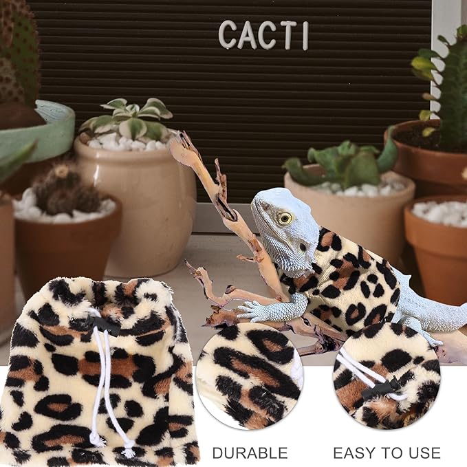 FRCOLOR Lizard Clothes Lizard Apparel Clothing Reptichip Fix It Costume Bearded Dragon Clothes Reptile Hoodies Sweater Coat Party Lizard Cosplay Prop Small Pet Flannel Accessories FRCOLOR