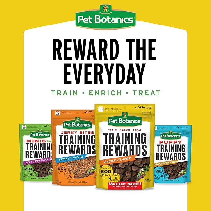 Pet Botanics 4 oz. Pouch Training Rewards Mini Soft & Chewy, Chicken Flavor, with 200 Treats Per Bag, The Choice of Top Trainers (Pack of 2) - PAWPICO
