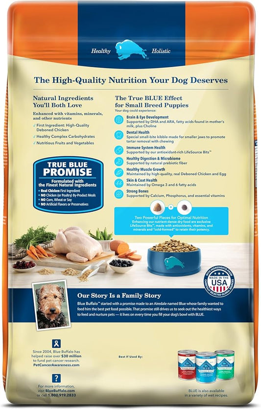 Blue Buffalo Life Protection Formula Large Breed Puppy Dry Dog Food with DHA, Vital Nutrients & Antioxidants, Made with Natural Ingredients, Chicken & Brown Rice Recipe, 15-lb. Bag - PAWPICO