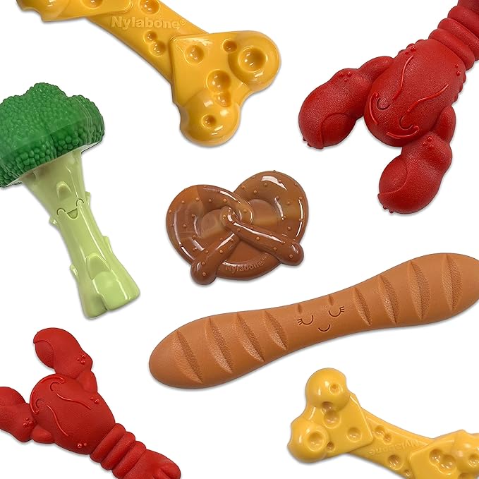 Nylabone Power Chew Lobster Dog Chew Toy, Cute Dog Toys for Aggressive Chewers, Filet Mignon Flavor, X-Large/Souper (1 Count) - PAWPICO