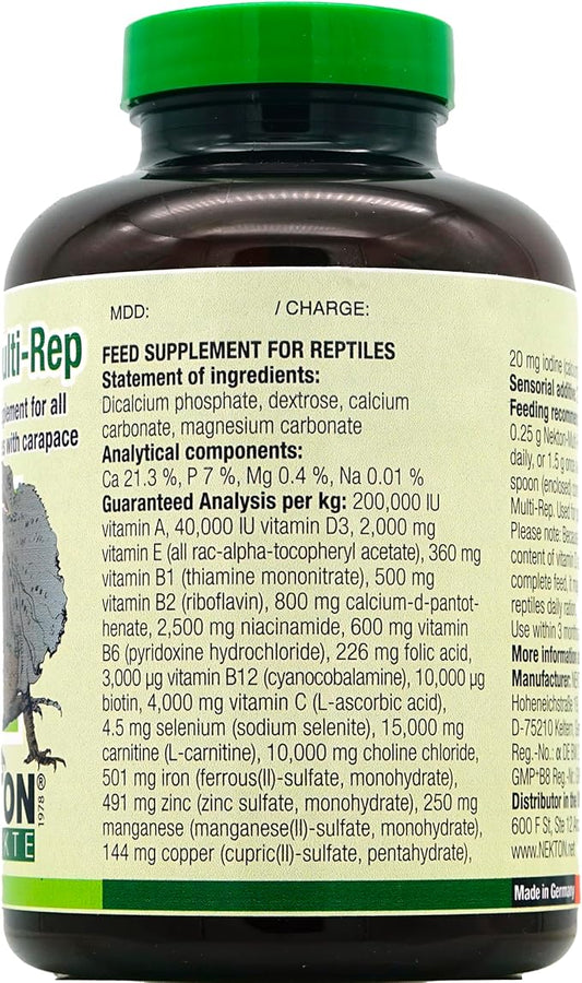 Nekton Multi-Rep Vitamin and Minerals for All Reptiles 300gm / 10.58oz NEKTON