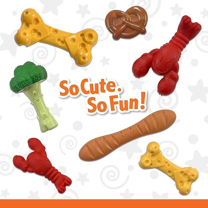 Nylabone Power Chew Lobster Dog Chew Toy, Cute Dog Toys for Aggressive Chewers, Filet Mignon Flavor, X-Large/Souper (1 Count) - PAWPICO
