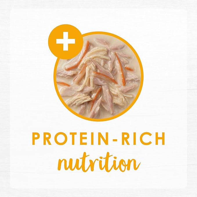 Purina Fancy Feast Lickable Wet Cat Food Broth Topper, Creamy With Tuna, Chicken, and Whitefish - (Pack of 16) 1.4 oz. Pouches - PAWPICO