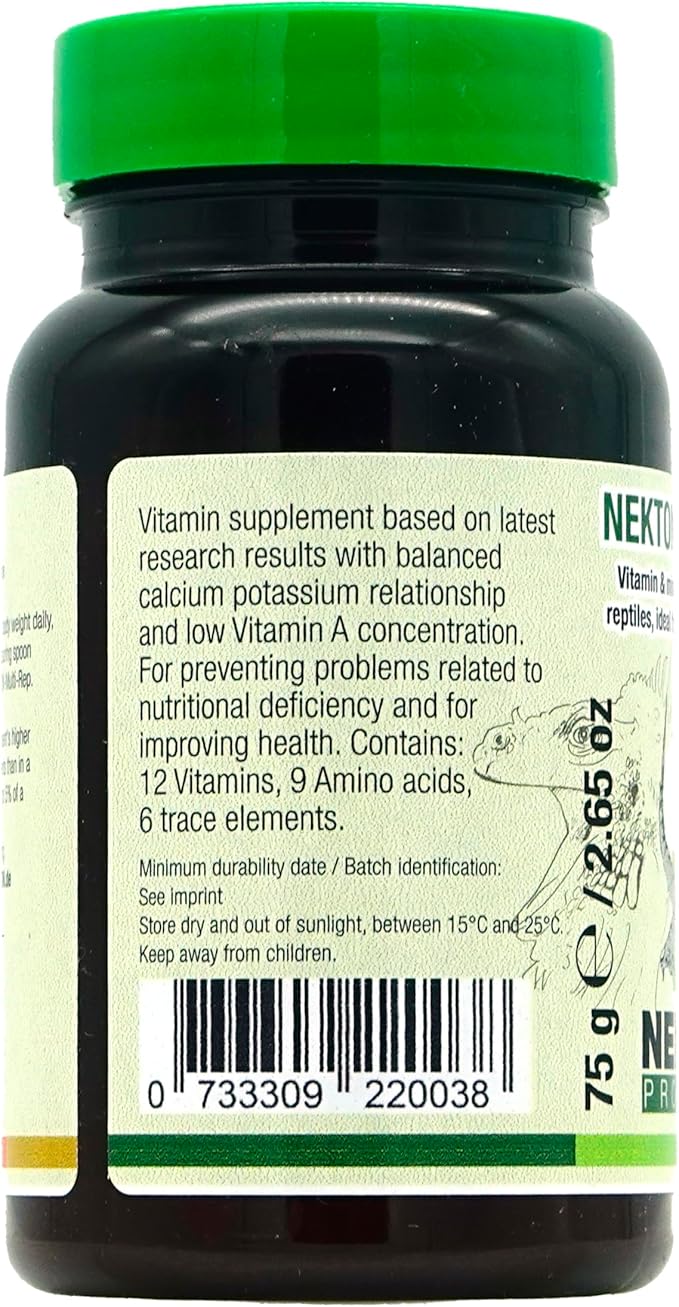 Nekton Multi-Rep Vitamins and Minerals for all Reptiles, 75gm NEKTON