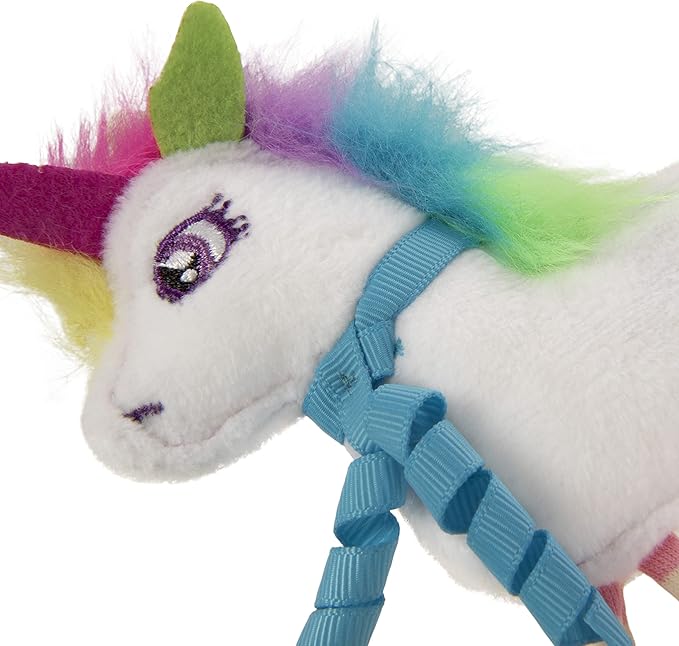SmartyKat Dazzle Unicorn Crinkle Plush Catnip Cat Toy - White, One Size - PAWPICO
