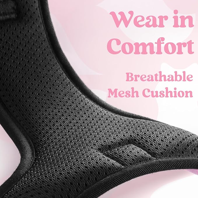 rabbitgoo Dog Harness for Large, No Pull Pet Harness with 3 Buckles, Adjustable Soft Padded Pooch Vest with Instant Control Handle, Easy Walking Reflective Pet Vest for Extra Large Dogs, Pink, XL - PAWPICO
