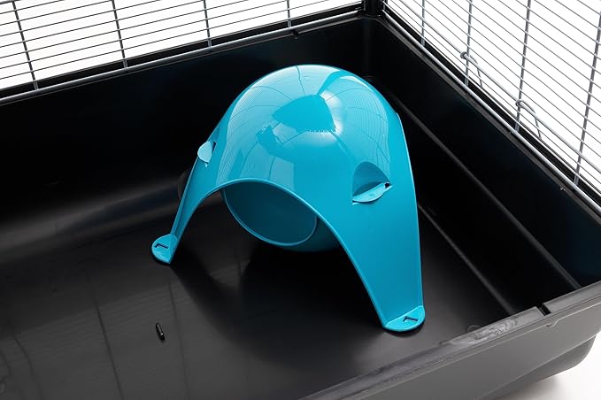 Lixit Igloos and Hideaways for Guinea Pigs, Rats, Mice, Hamsters, Gerbils and Other Small Animals (Blue, Large Space Pod) Lixit