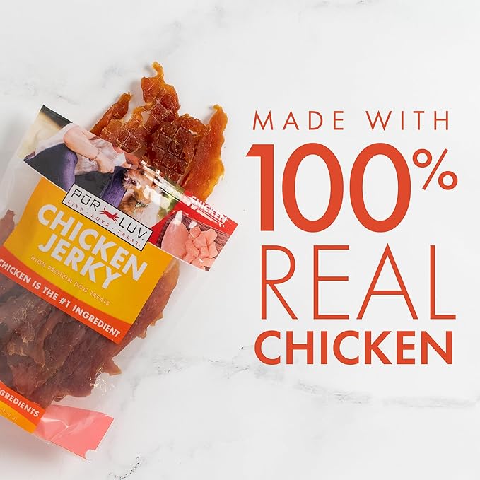 Dog Treats, Chicken Jerky for Dogs, Made with 100% Real Chicken Breast, 16 Ounces, Healthy, Easily Digestible, Long-Lasting, High Protein Dog Treat, Satisfies Dog's Urge to Chew (Pack of 1) - PAWPICO