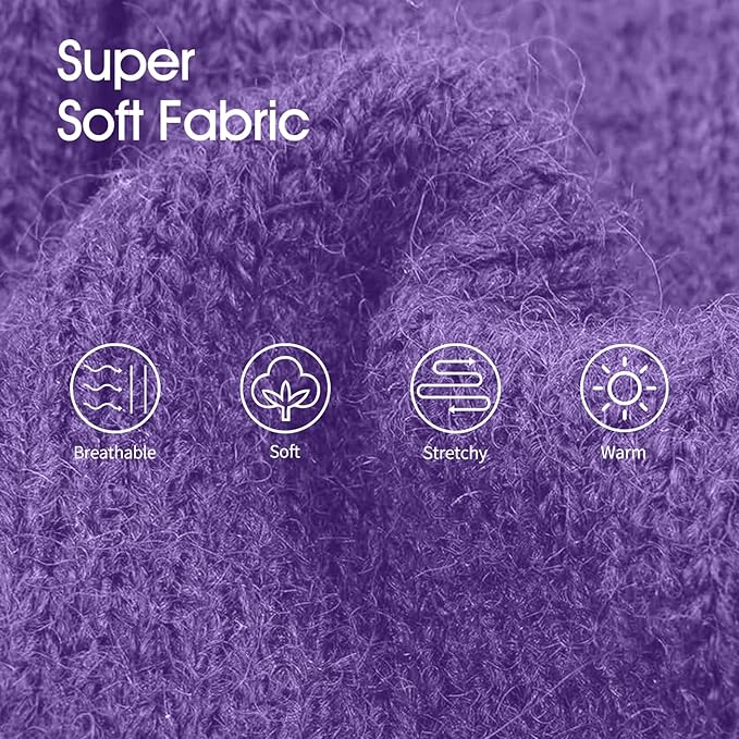 IECOii XXL Dog Sweater,Knit Big Dog Sweater Christmas,Pet Turtleneck Doggy Sweatshirt for Extra Large Dogs boy Girl,Large Size Dog Cold Weather Outfit English Bulldog Clothes for Winter(Purple XXL) - PAWPICO