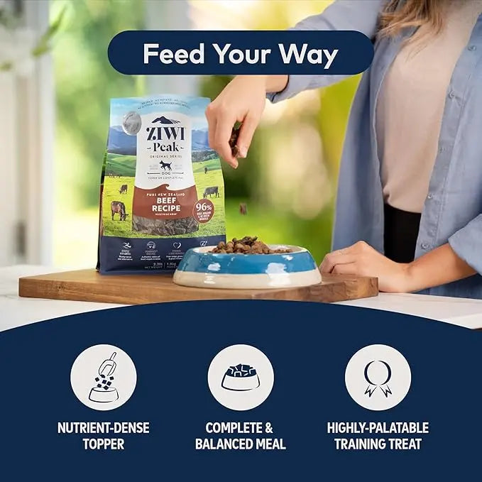 ZIWI Peak Air-Dried Dog Food – Venison - All Natural, High Protein, Grain Free, Limited Ingredient w/ Superfoods (16oz) - PAWPICO
