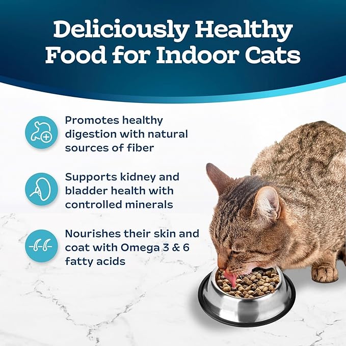 Blue Buffalo Tastefuls Adult Dry Cat Food Sensitive Stomach Formula, Made in the USA with Natural Ingredients, Chicken Recipe, 7-lb. Bag - PAWPICO