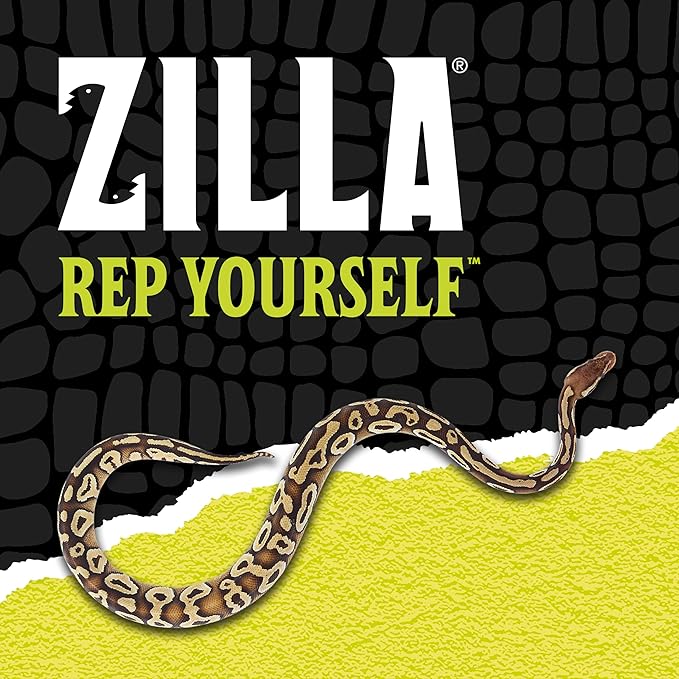 Zilla Snake and Lizard Litter Substrate, Made with Aspen Chips, Ultra Absorbent Bedding, Easy to Clean, 4 Quarts Zilla