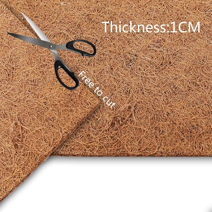 Reptile Carpet Mat, Coconut Fiber Liner,Snake Bedding,Lizard Cage Mat/Substrate for Snakes, Chameleons, Geckos ands Kitchen Use (30"x12"(2pc)) bestchoiceforyourreptiles