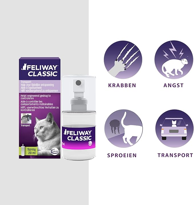 FELIWAY Classic Cat Calming Pheromone Travel Spray (20 mL) Feliway%C2%AE