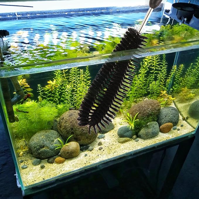 11 in 1 Fish Tank Aquarium Cleaning Brush Kit,Aquarium brushSutiable for Acrylic Fish Tank, and Plastic Fish Tank,Glass Fish Tank,Non Rusting,Fish Tank Cleaning Tools Suseg